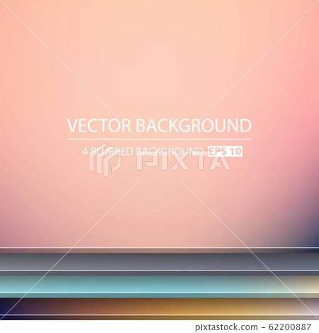 Abstract Creative concept vector multicolored blurred background set. For Web and Mobile 62200887