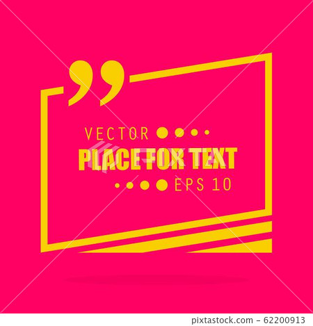 Abstract concept vector empty speech square quote text bubble. For web and mobile app isolated on Abstract concept vector empty speech square quote text bubble. For web and mobile app isolated on 62200913