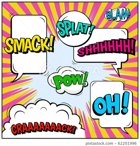 Abstract creative concept vector comic pop art style blank, layout template with clouds beams and Abstract creative concept vector comic pop art style blank, layout template with clouds beams and 62201996