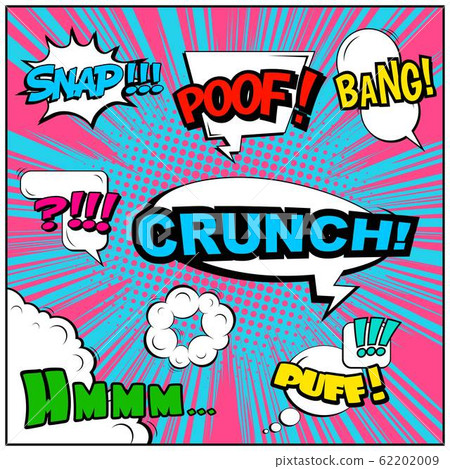 Abstract creative concept vector comic pop art style blank, layout template with clouds beams and 62202009
