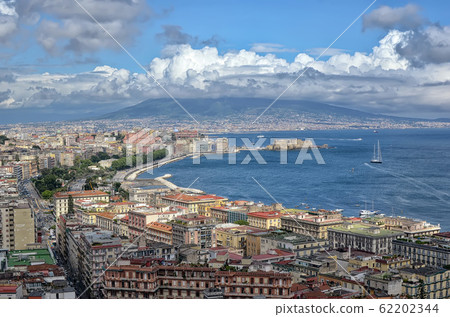 Naples bay with Vesuv summer landscape photography Naples bay with Vesuv summer landscape photography 62202344