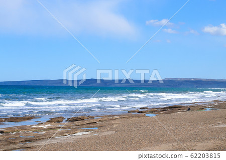 Isla Escondida beach landscape, Patagonia, Isla Escondida beach landscape, Patagonia, 62203815