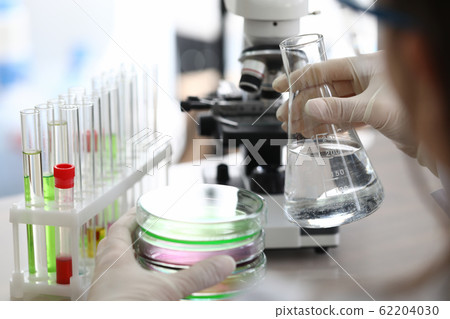 Chemical experience in laboratory, water sample. 62204030