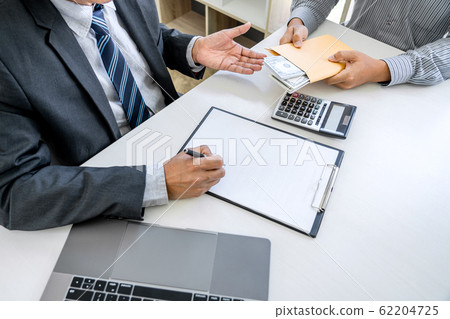 Bribery and corruption concept, bribe in the form 62204725