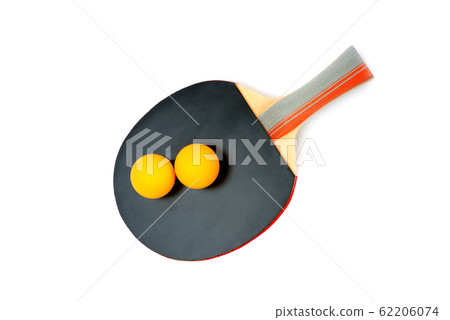 Table tennis equipment isolated on white Table tennis equipment isolated on white 62206074