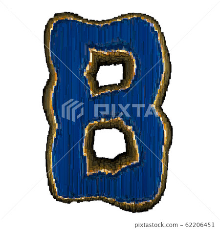 Industrial Metal Alphabet Letter B 3D - Stock Illustration [62206451 ...