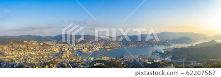 長崎市夜景長崎縣稻佐山天文台日本九州 62207567