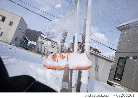 Snow removal work (POV shooting) 62208261