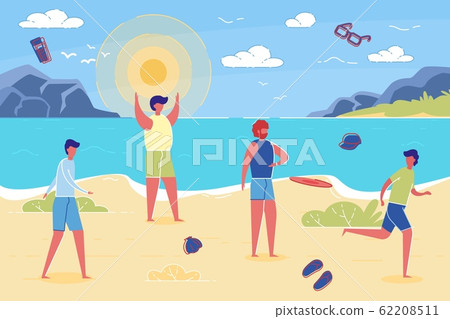 Man leaves Beach due to Family Responsibility. 62208511