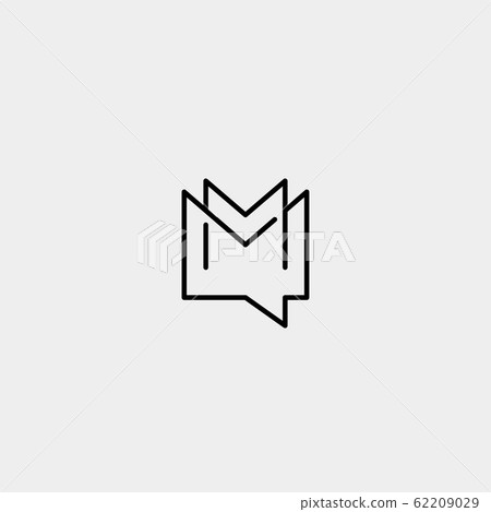 Letter M Chat Logo Template Vector Design 62209029