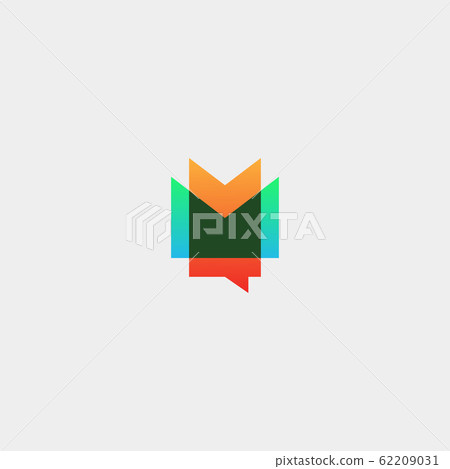 Letter M Chat Logo Template Vector Design Letter M Chat Logo Template Vector Design 62209031