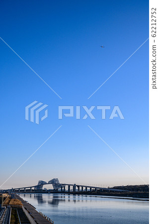 Early in the morning at Gate Bridge, at dawn in Tokyo Bay, Early in the morning at Gate Bridge, at dawn in Tokyo Bay, 62212752