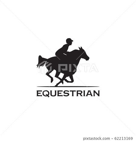 Equestrian logo design vector template 62213169
