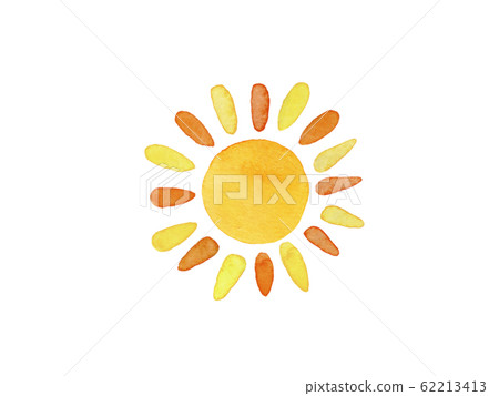 太陽太陽水彩插圖 太陽太陽水彩插圖 62213413