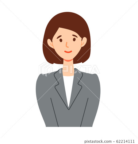 Business suit female upper body illustration Business suit female upper body illustration 62214111
