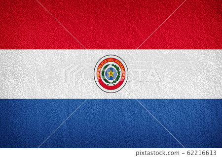 Paraguay Flag painted on grunge wall 62216613