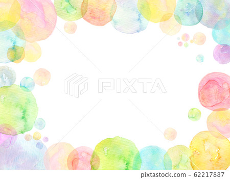 水彩紋理彩虹顏色肥皂泡 62217887