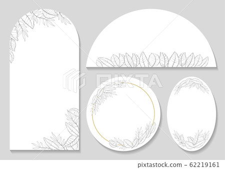 Plant illustration card set 62219161