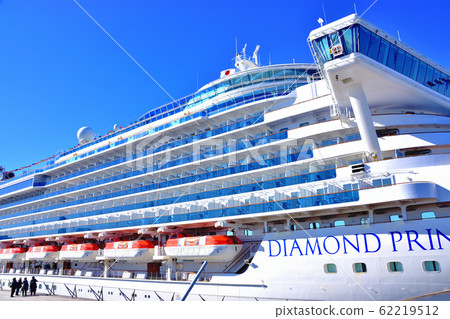 Diamond princess anchored at Yokohama pier 62219512