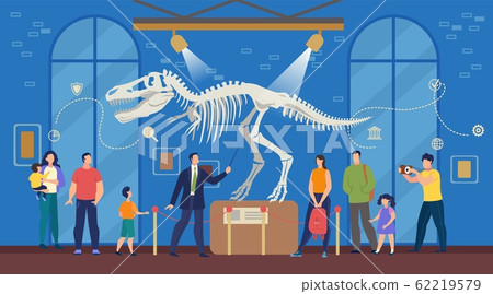 Tourists at Natural Science Archeological Museum 62219579