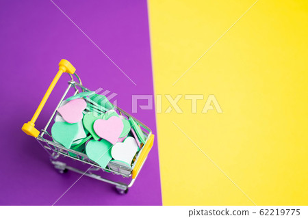 background with hearts, place for text 62219775