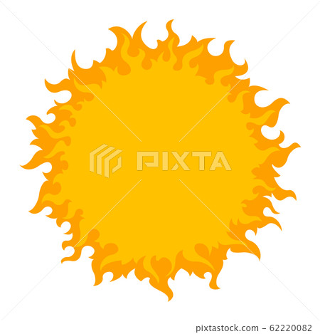Round fire frames - Stock Illustration [62220082] - PIXTA