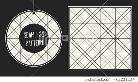 Abstract concept vector monochrome geometric pattern. Black and white minimal background. Creative 62221134