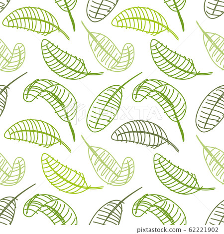 Green leaf seamless pattern for your design 62221902