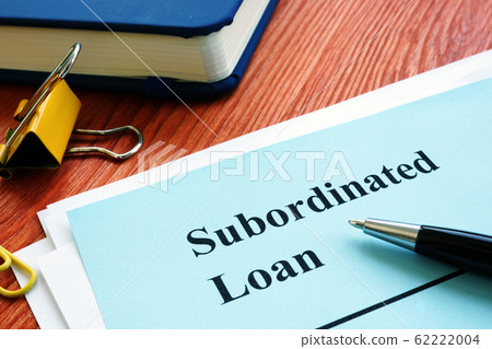 Subordinated loan debt agreement in the office. Subordinated loan debt agreement in the office. 62222004