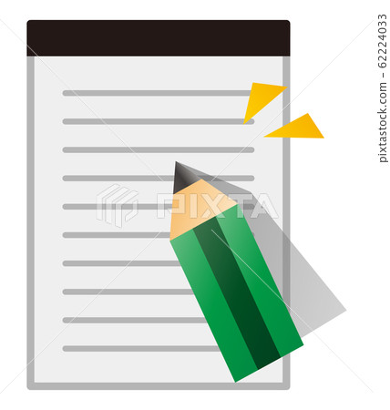 Document and pencil Document and pencil 62224033