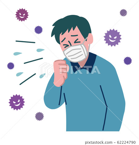 Male mask cough sneeze virus 62224790