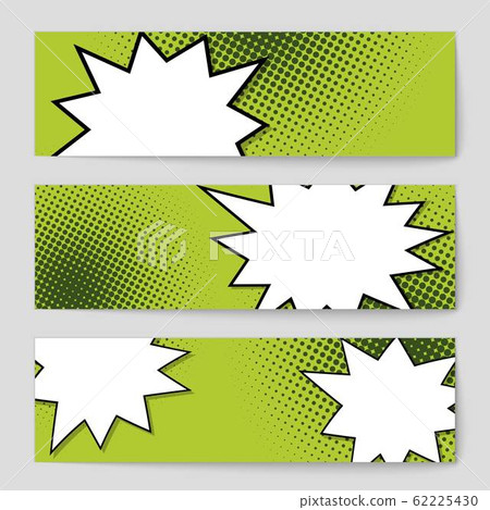 Abstract creative concept vector comic pop art style blank, layout template with clouds beams and 62225430