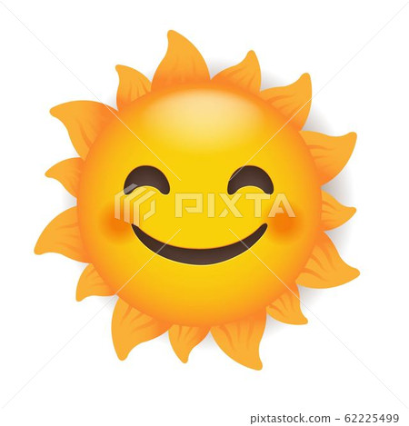 Sun Isolated With White Background 62225499