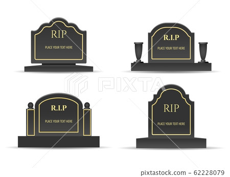Grave headstones set Grave headstones set 62228079