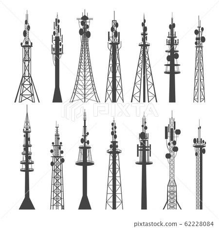 Communicating towers set 62228084
