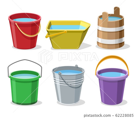 Buckets with water Buckets with water 62228085