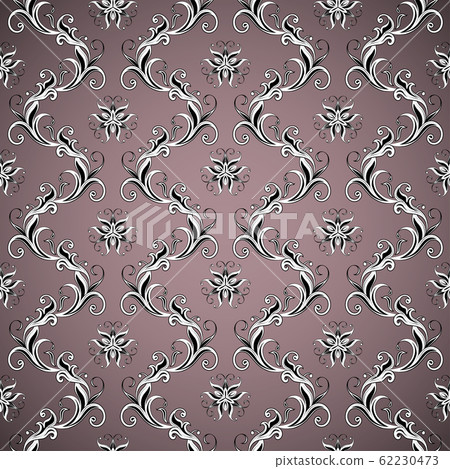 Wallpaper seamless brown pattern on dark background 62230473
