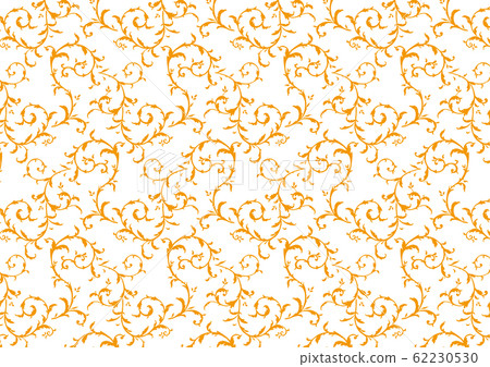 Soft arabesque pattern / yellow 62230530
