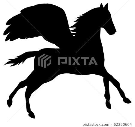 Silhouette Animal Horse 020 Pegasus 62230664