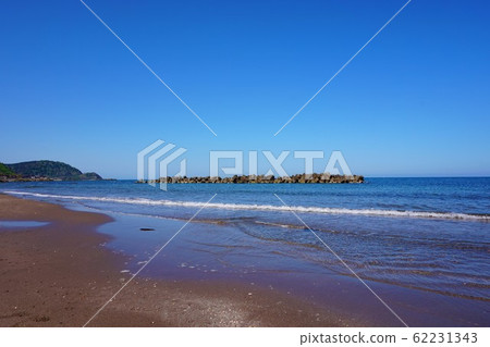 Niigata Prefecture Osaki Beach Sea Coast Japan Sea Sandy Beach Fishing Fishing Surf 62231343