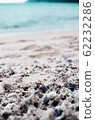 Seaweed, sandy beach, sea 62232286