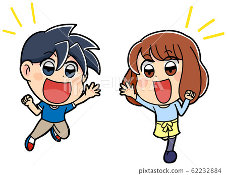 Happy set cute kid illustration elementary school Happy set cute kid illustration elementary school 62232884