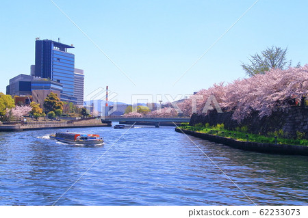 大谷寢屋川(大阪府中央區)商業園區周圍的一排櫻花樹 大谷寢屋川(大阪府中央區)商業園區周圍的一排櫻花樹 62233073