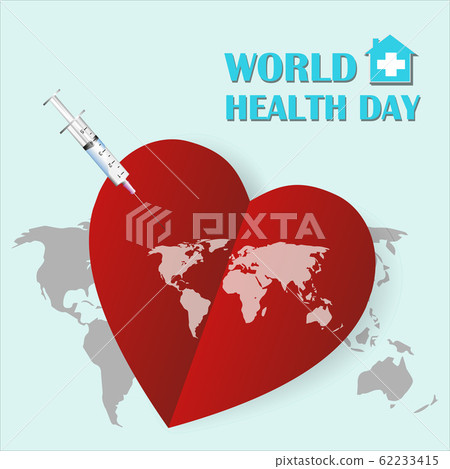 Flat world International health day background - Stock Illustration  [62233415] - PIXTA