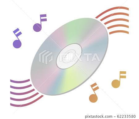 Disks and notes - Stock Illustration [62233580] - PIXTA