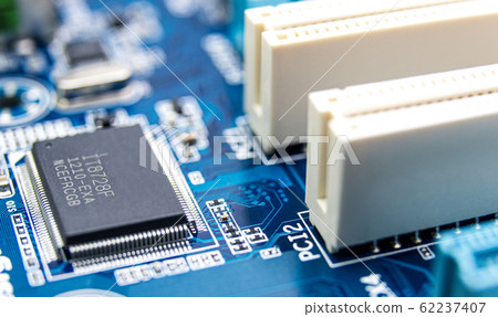Modern printed circuit board, electronic circuit Modern printed circuit board, electronic circuit 62237407