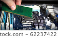 install RAM on the motherboard. 62237422