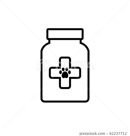 Medicine veterinarian bottle pills for animals 62237712