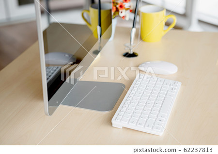 Comfortable workplace with modern computer Comfortable workplace with modern computer 62237813