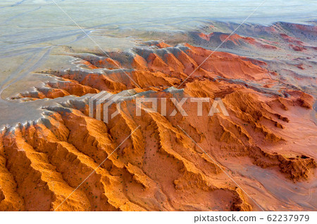 Bayanzag cliffs at sunset in Mongolia 62237979